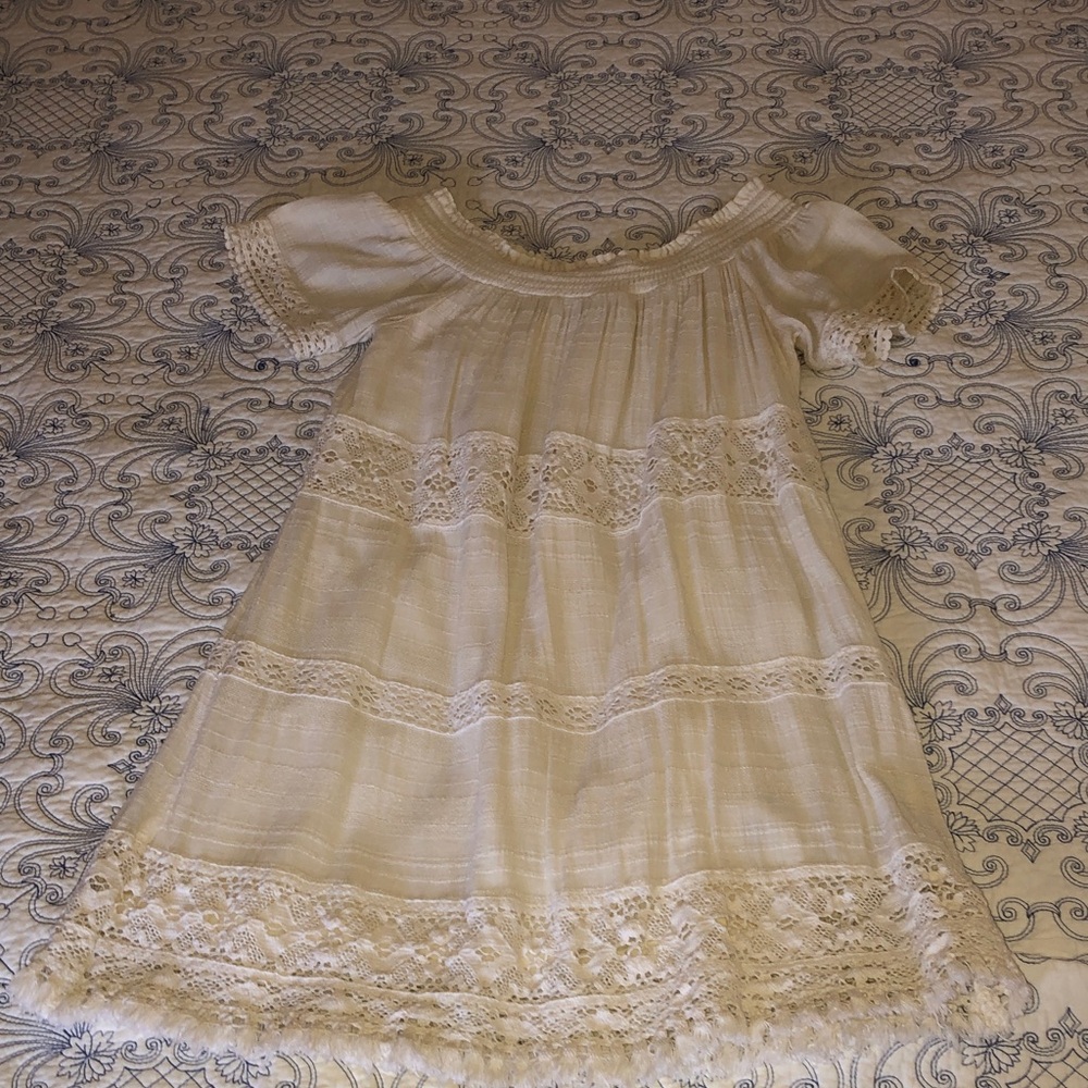 American Eagle Outfitters Cream Mini Dress